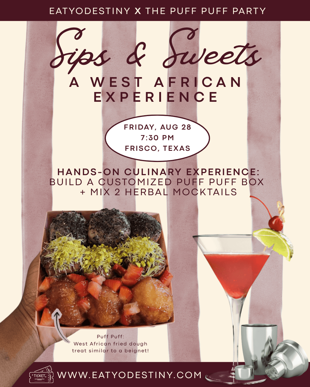 Sips & Sweets: A West African Dessert Experience