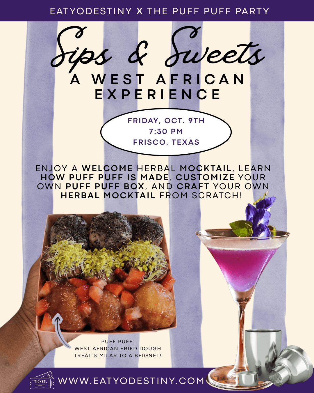 Sips & Sweets: A West African Dessert Experience
