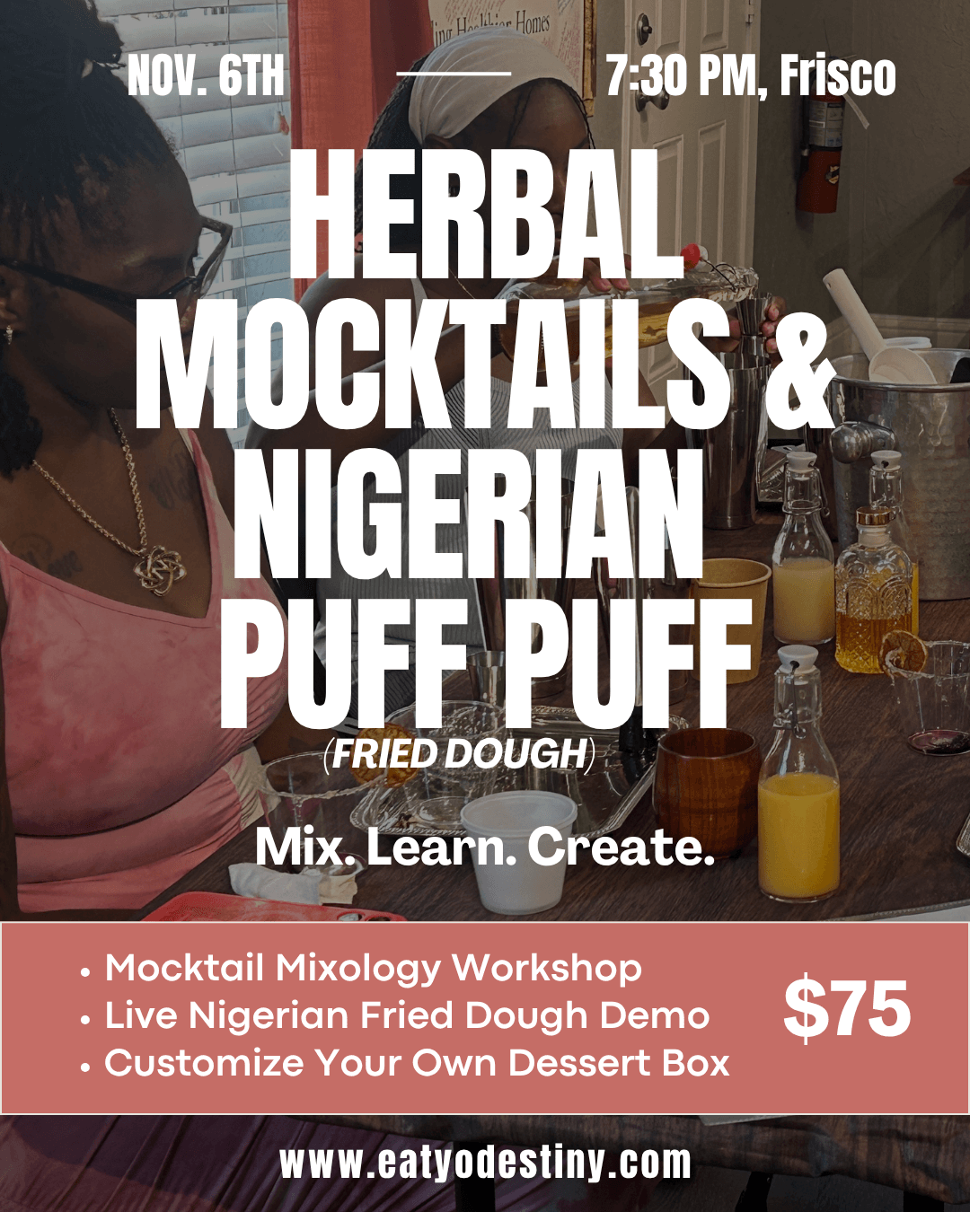 Sips & Sweets: A West African Dessert Experience